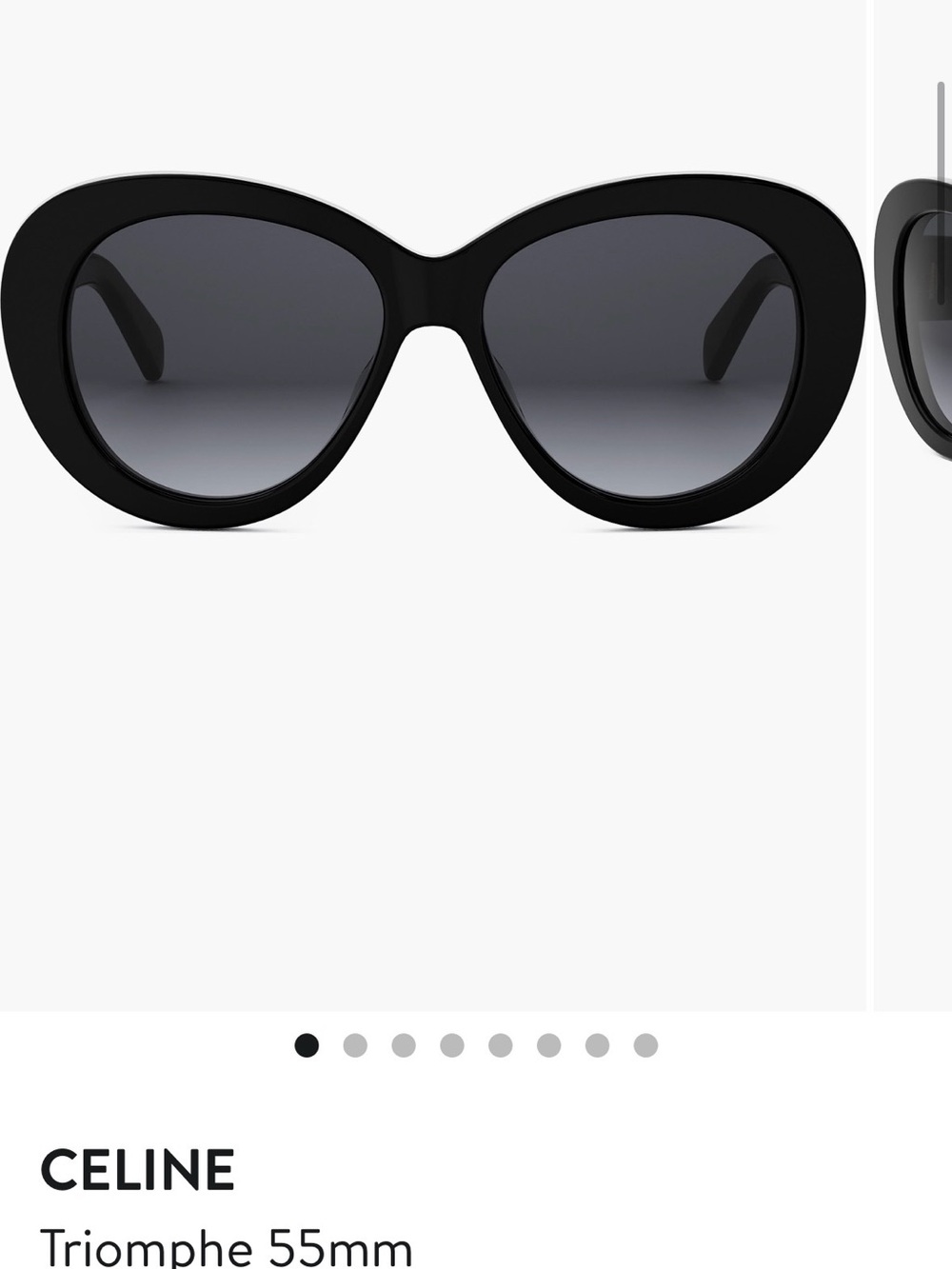 Celine Oversized Black Gradient Women's Sunglasses